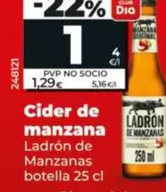 Ladrón De Manzanas - Cider De Manzana