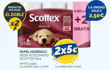 Scottex - Papel Higiénico Seda Acolchado