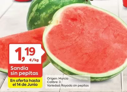 origen - Sandia Sin Pepitas