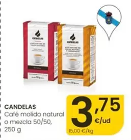 Candelas - Cafe Molido Natural O Mezcla 50/50