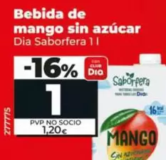 Dia Saborfera - Bebida De Mango Sin Azucar  