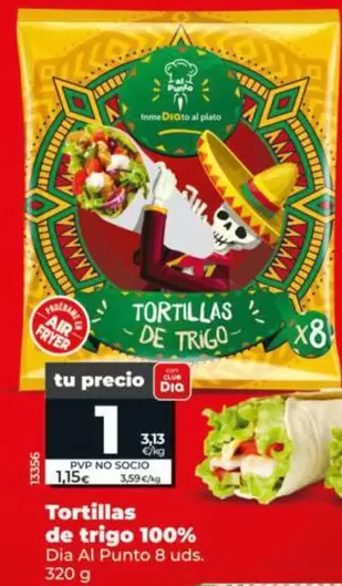 Dia Al Punto - Tortillas De Trigo 100