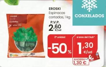 Eroski - Espinacas Cortadas