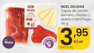 Noel - Delizias Tapas De Jamon Serrano, Chorizo Y Queso Manchego