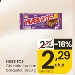 Huesitos - Chocolatina Con Barquillo   