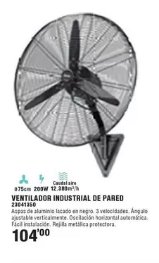 Ironside - Ventilador Industrial De Pared