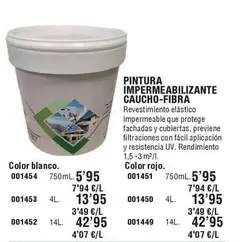 Pintura Impermeabilizante Caucho-fibra