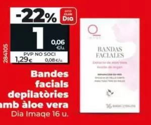Dia Imaqe - Bandas Faciales Depilatorias Con Aloe Vera