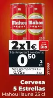 Mahou - Cerveza 5 Estrellas 