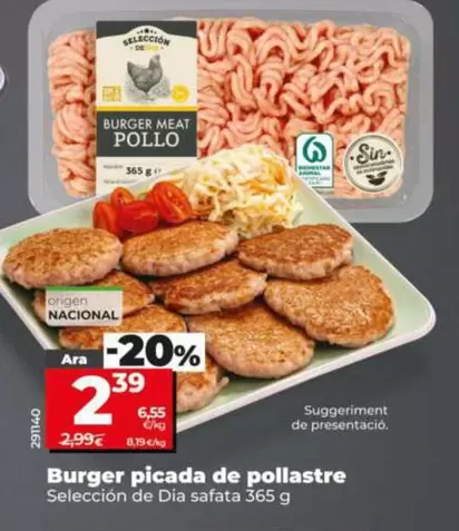 Seleccion De Dia - Burger Picada De Pollo