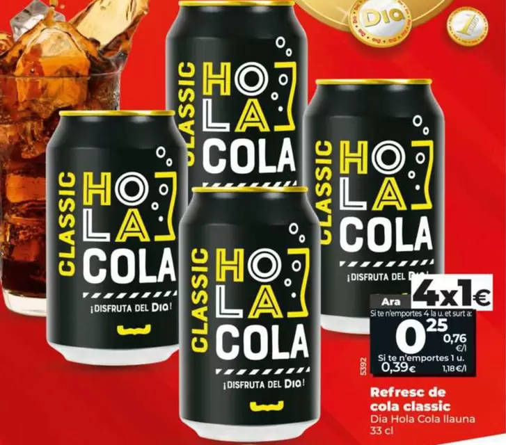 Dia Hola Cola - Refresco De Cola Classic 
