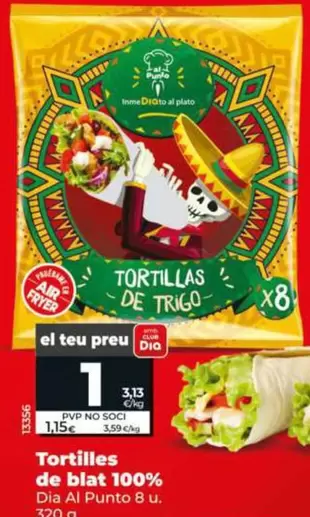 Dia Al Punto - Tortillas De Trigo 100%
