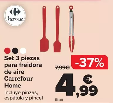 Carrefour Home - Set 3 Piezas Para Freidora De Aire 