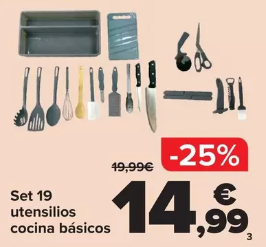 Set 19 Utensilios Cocina Basicos
