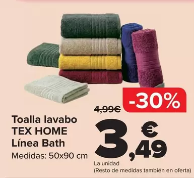 Tex Home - Toalla Lavabo Linea Bath