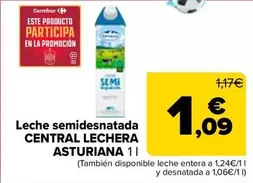 Central Lechera Asturiana - Leche Semidesnatada