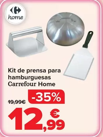 Carrefour Home - Kit De Prensa Para Hamburguesas
