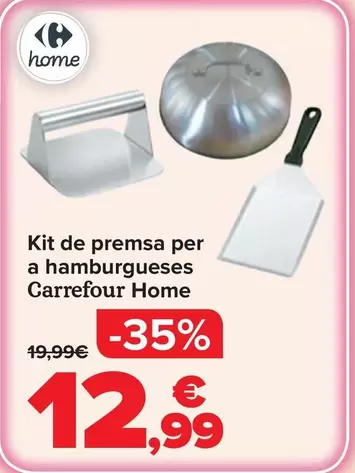 Carrefour Home - Kit De Prensa Para Hamburguesas