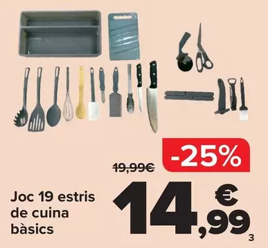 Set 19 Utensilios Cocina Basicos