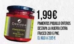 Destapa La Huerta - Pimientos Piquillo Enteros