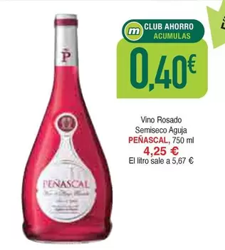 Peñascal - Vino Rosado Semiseco Agua