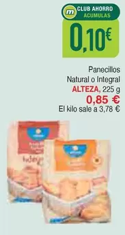 Alteza - Panecillos Natural O Integral