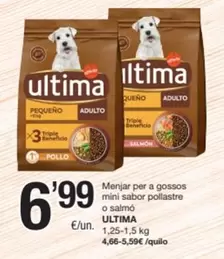 Última - Menjar Per A Gossos Mini Sabor Pollastre O Salmo