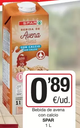Spar - Bebida De Avena Con Calcio