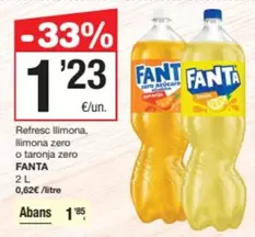 fanta - Refresc Llimona, Llimona Zero O Taronja Zero