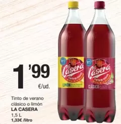 La Casera - Tinto De Verano Clasico O Limón