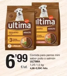 Última - Comida Para Perros Mini Sabor Pollo O Salmon