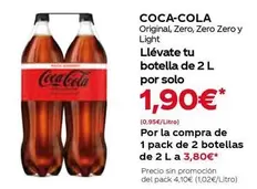 Coca-Cola - Original, Zero, Zero Y Light Llevate Tu Botella De 2 L