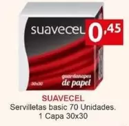 Suavecel - Servilletas Basic 70 Unidades. 1 Capa
