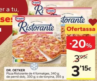 Dr Oetker - Pizza Ristorante De 4 Formatges
