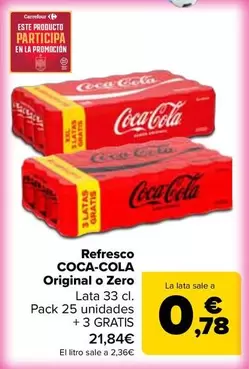 Coca-Cola - Refresco Original O Zero