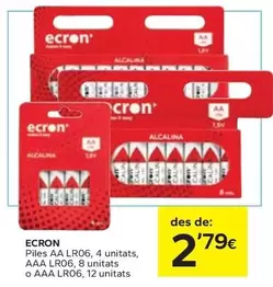 Ecron - Piles AA LR06