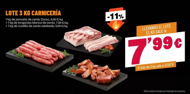 duroc - Lote 3 Kg Carniceria
