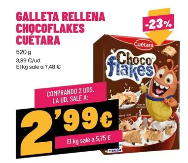 Cuétara - Galleta Rellena Chocoflakes