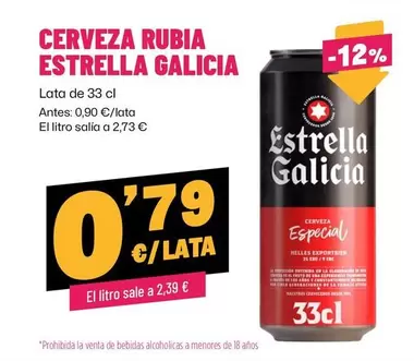 Estrella Galicia - Cerveza Rubia