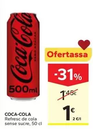 Coca-Cola - Refresc De Cola Sense Sucre