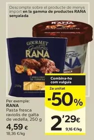 Rana - Pasta Fresca Raviolis De Galta De Vedella