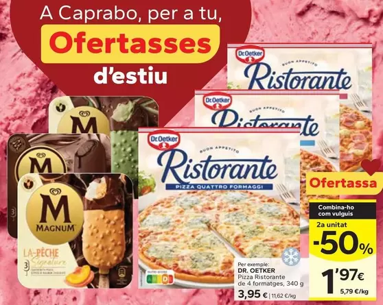 Dr Oetker - Pizza Ristorante De 4 Formatges