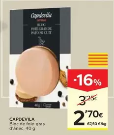 Capdevila - Bloc De Foie-Gras D'Ànec