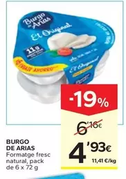 Burgo De Arias - Formatge Fresc Natural