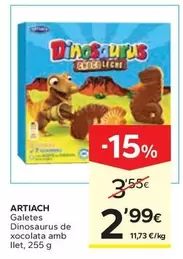 Artiach - Galetes Dinosaurus De Xocolata Amb Llet