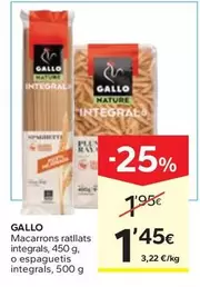 Gallo - Macarrons Ratllats Integrals, O Espaguetis Integrals