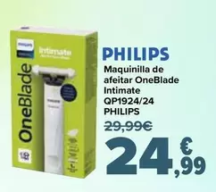 Philips - Maquinilla De Afeitar Oneblade Intimate QP1924/24