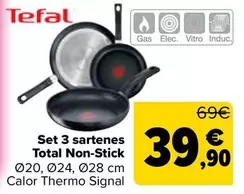 Tefal - Set 3 Sartenes Total Non-Stick