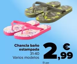 Chancla Bano Estampada