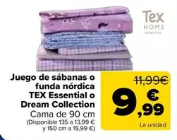Tex Essential - Juego De Sabanas O Funda Nordica O Dream Collection